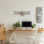 Wallity Rusty Airplane Escultura de pared